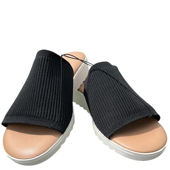 Kensie Black Slide Sandals for Women Size 8 NIB - Picture 3 of 6